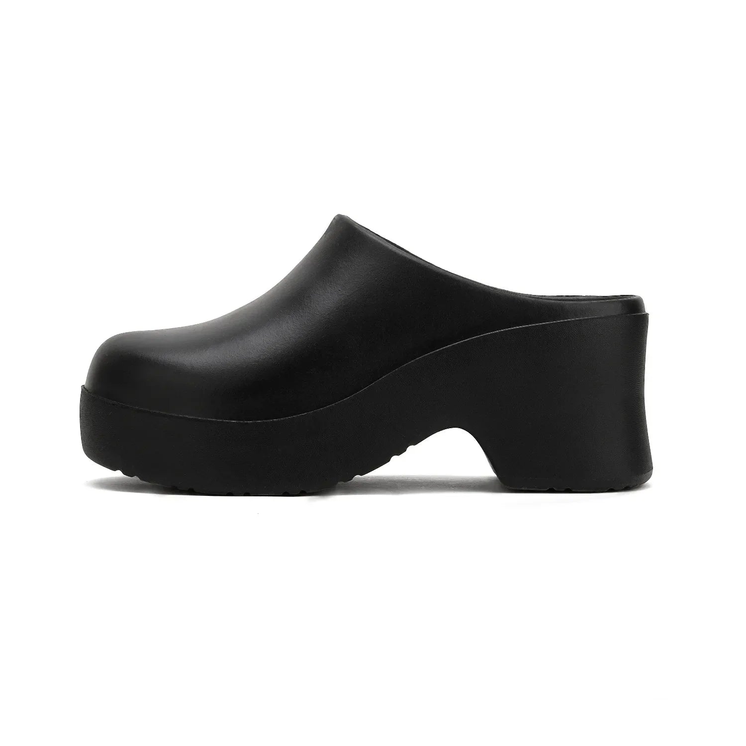 Women's Thick Heel Sandals EVA Half Wrapped Slip-On High Heels Comfortable Summer Slippers Trendy Ins Style Cross-Border Shoes